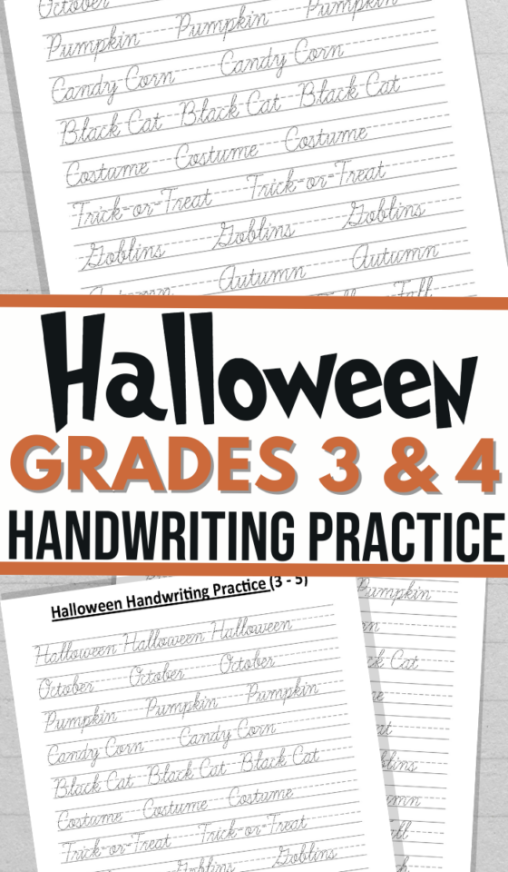 Halloween Cursive Handwriting Worksheets With Spooky Jokes Tpt