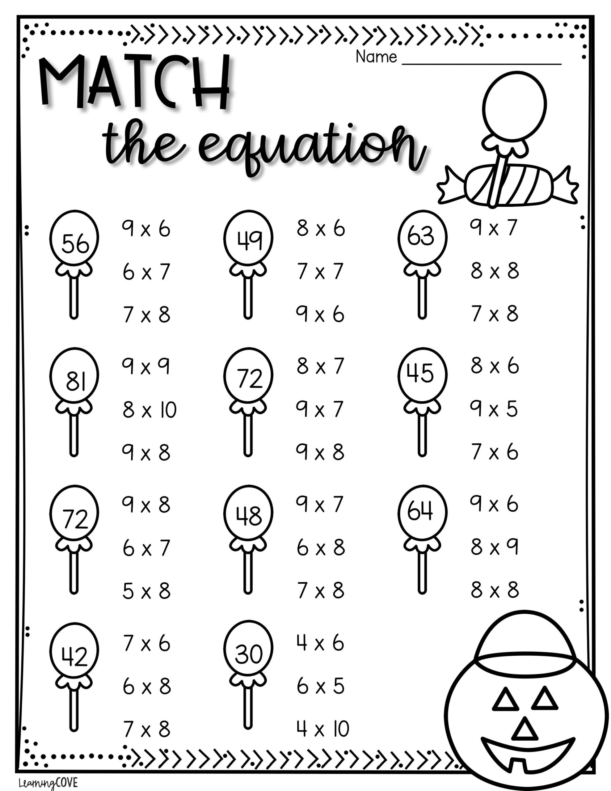 Halloween Multiplication Worksheets Multiplication Worksheets Math