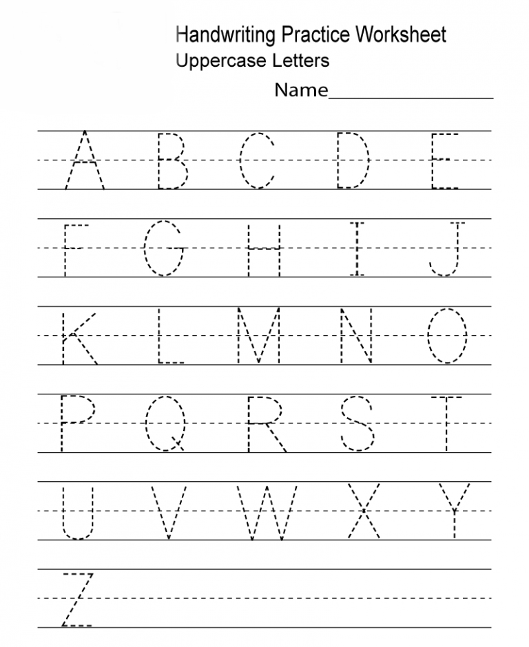 5 Fun Handwriting Worksheets for Kindergarten Kids