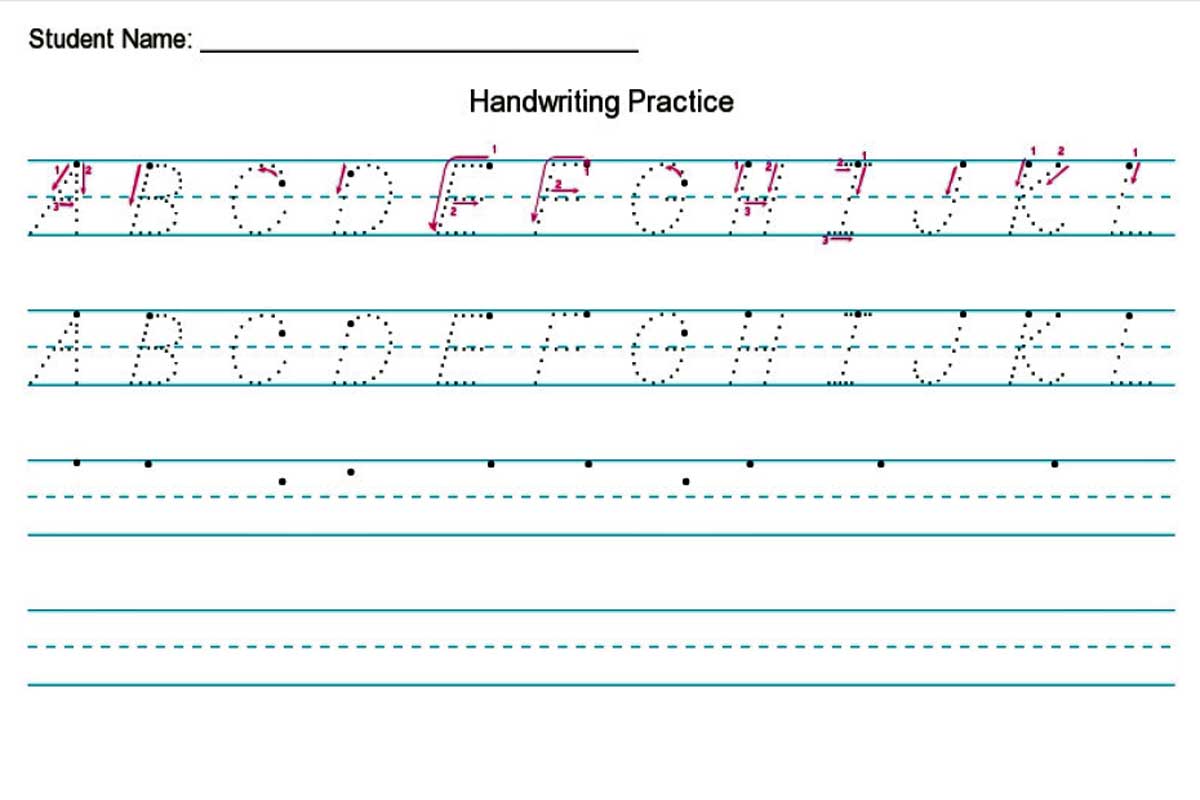 Handwriting Worksheet Creator Free Diy Homeschooler Worksheets