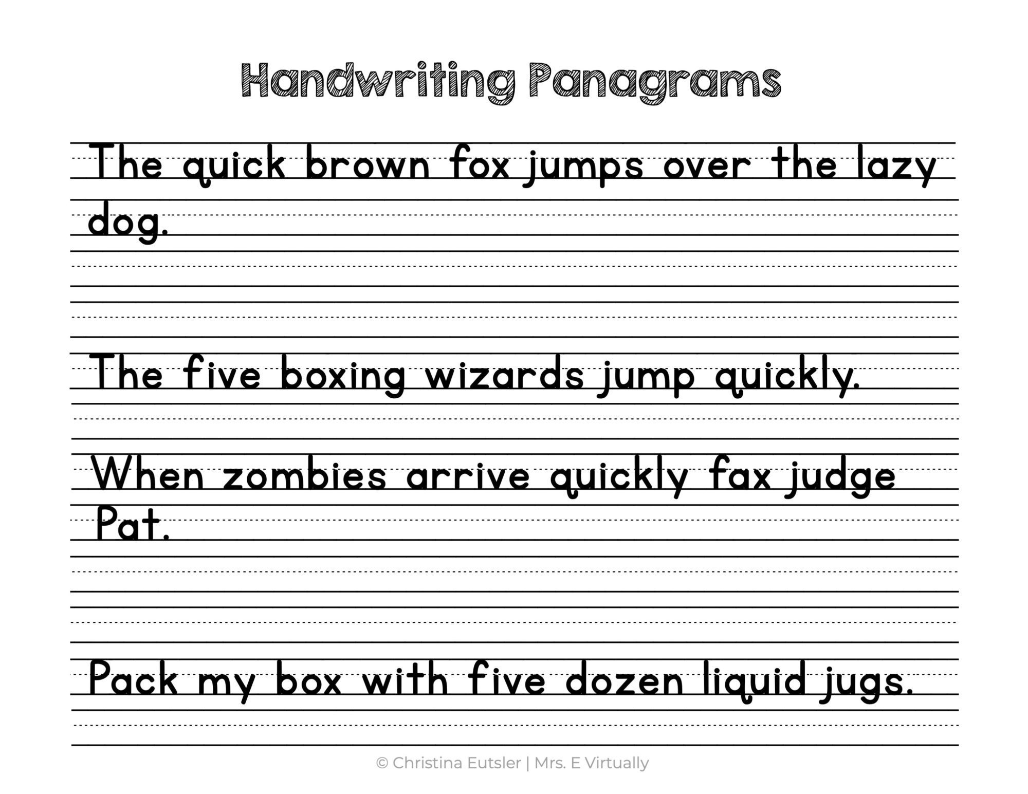 5 Fun Handwriting Worksheets for 2nd Grade Kids