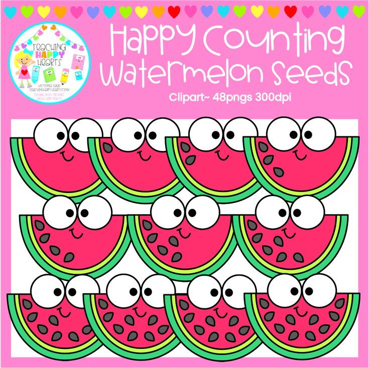 Happy Counting Watermelon Seeds Clipart Clip Art Watermelon Seeds