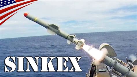 Harpoon Anti Ship Missiles Live Firing At Target Ship Rimpac 2016 Sinkex