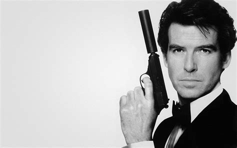 Hd Wallpaper Gun 007 Pierce Brosnan James Bond Wallpaper Flare