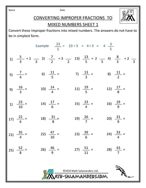 Heather Amp 39 S Show And Tell Mixed Numbers And Improper Fractions