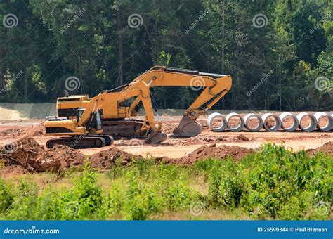 Heavy Construction Equipment Stock Photo Image Of Foliage Heavy 25590344