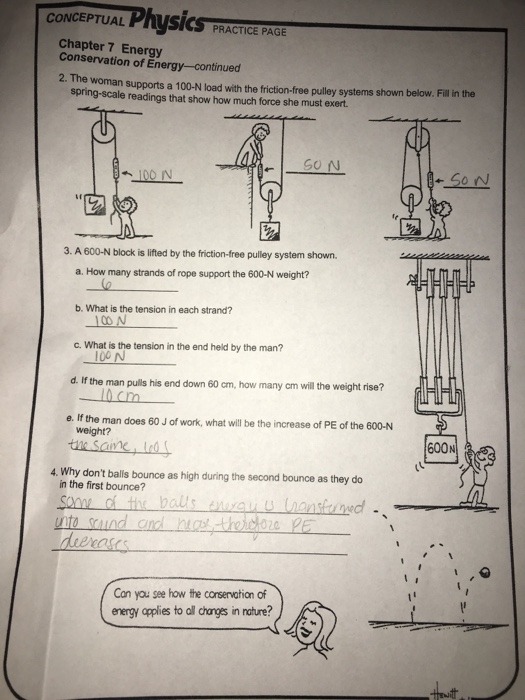 Hewitt Conceptual Physics Worksheets Answers Worksheets Master