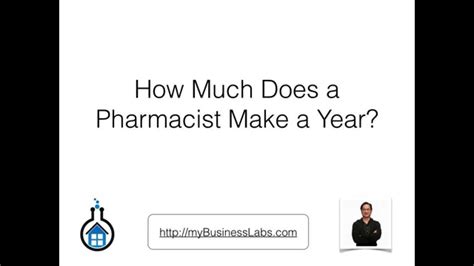 How Much Does A Pharmacist Make A Year Salary Guide Youtube