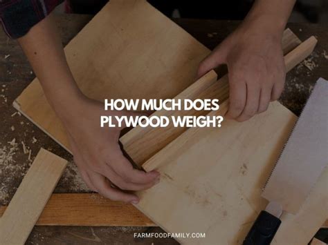 How Much Does Plywood Weigh