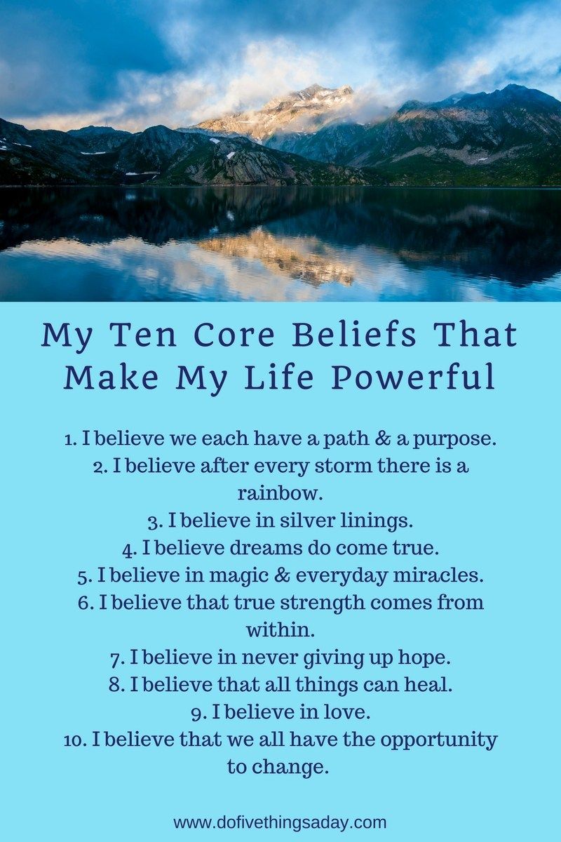 How Powerful Core Beliefs Will Guide Your Life Happiness Do Five