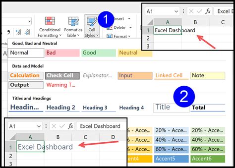 Add Title in Excel