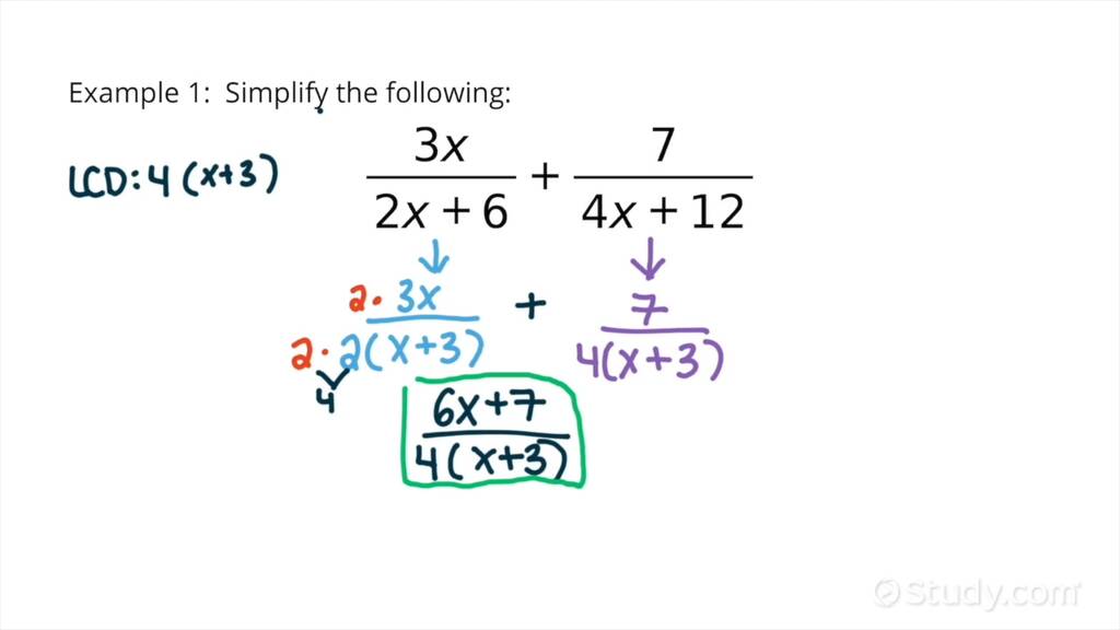 How To Add Rational Expressions