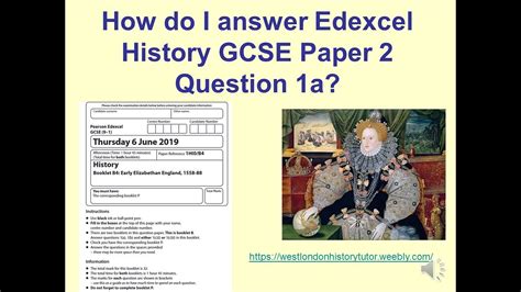 How To Answer Edexcel Gcse History Paper 2 Question 1A Youtube