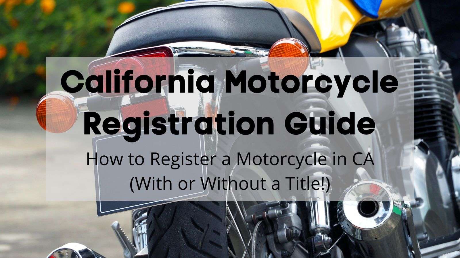 Cancel California Vehicle Registration