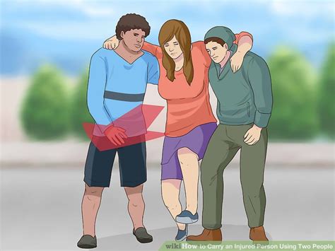 How To Carry An Injured Person Using Two People 12 Steps