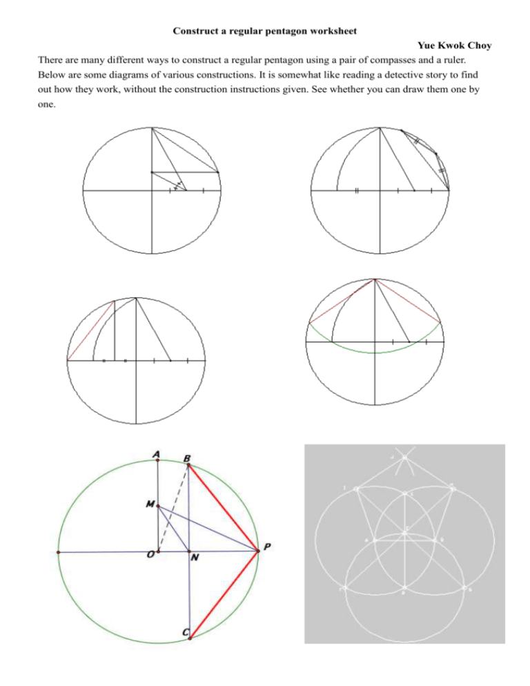 5 Ways Construct Pentagon