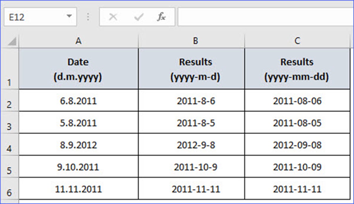 How To Convert Date Format D M Yyyy To Yyyy Mm Dd Excelnotes