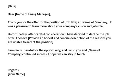 How To Decline A Job Offer Gracefully With Examples