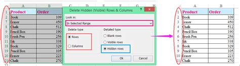 How To Delete Hidden Rows In Excel