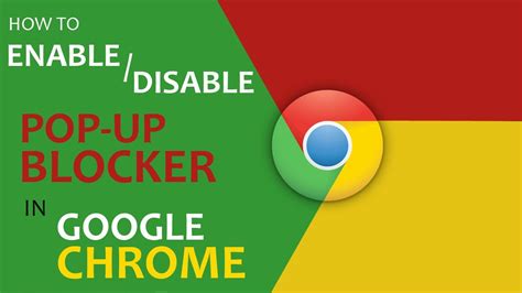 How To Disable Enable Pop Up Blocker In Google Chrome Stop Ads On Windows 10 Mac Youtube