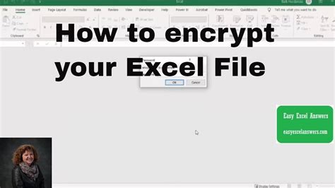 How To Encrypt Your Excel File Youtube