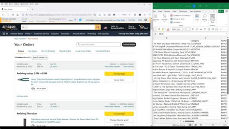 Export Amazon Orders To Excel