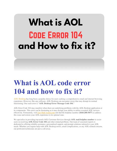 How To Fix Error Code 104 Error Solutions