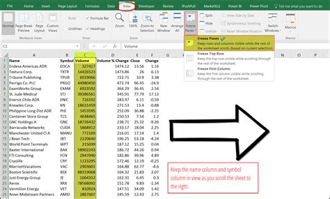 How To Freeze Rows And Columns In Excel Brad Edgar