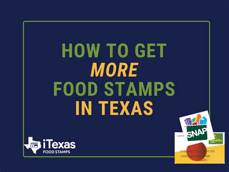 How To Get More Food Stamps In Texas Texas Food Stamps