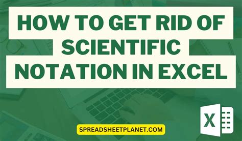 Remove Scientific Notation In Excel