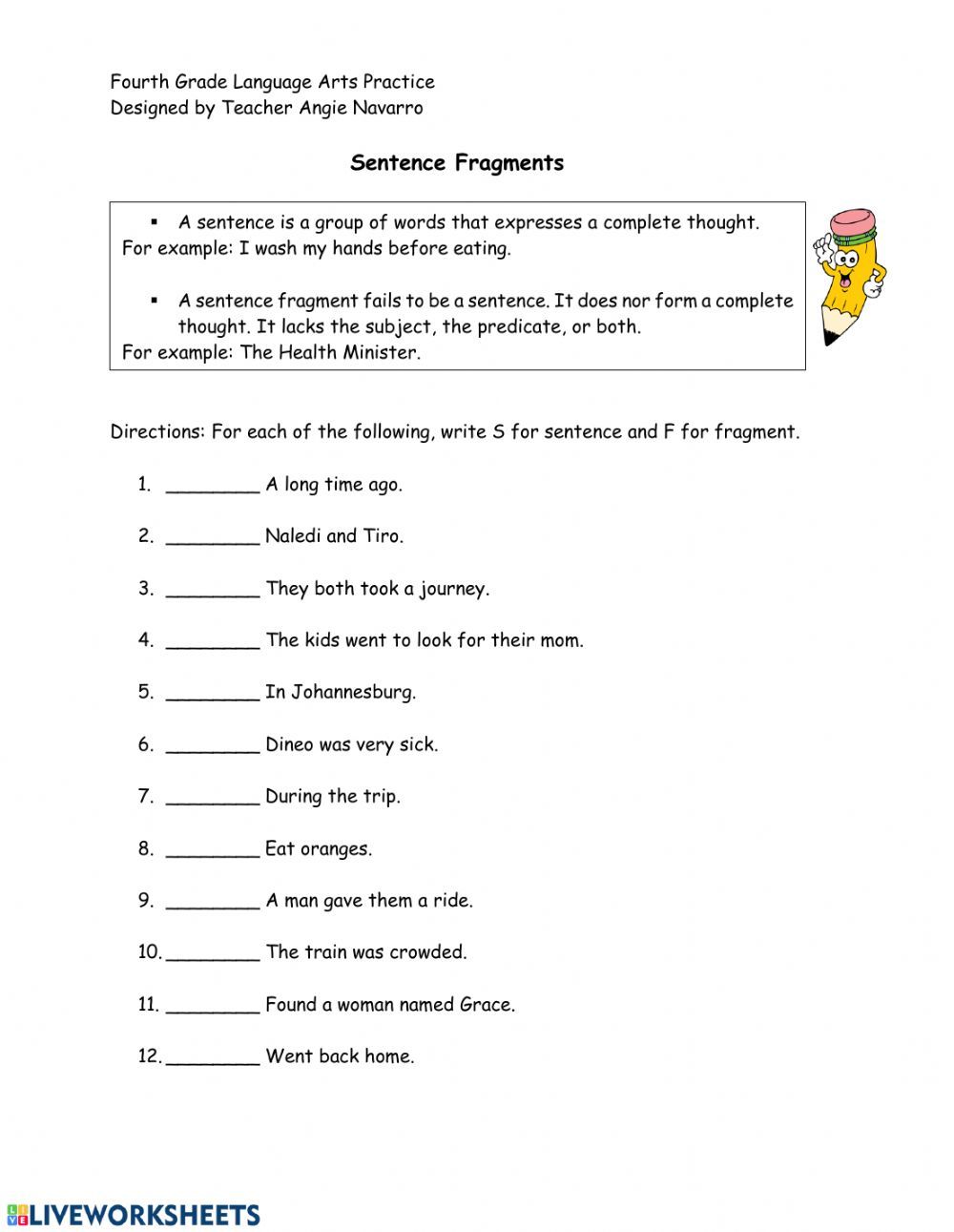 How To Identify Sentence Fragments