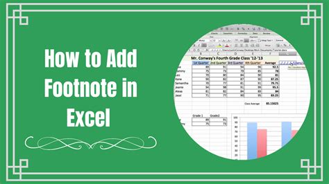 Insert Footnote In Excel Easily