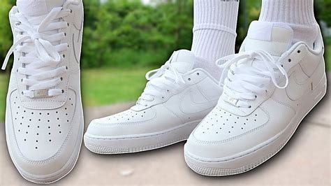 How To Lace Nike Air Force 1S 4 Ways W On Feet Featuring Af1 Lows The Best Way Youtube