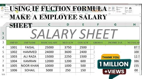 How To Make Salary Sheet In Excel With Formula With Detailed Steps