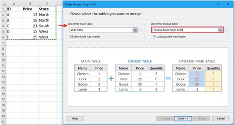 How To Merge Two Tables By Matching A Column In Excel