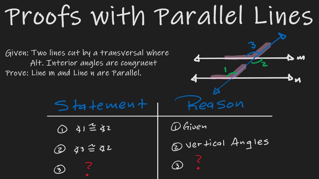 How To Prove Lines Are Parallel Geometry