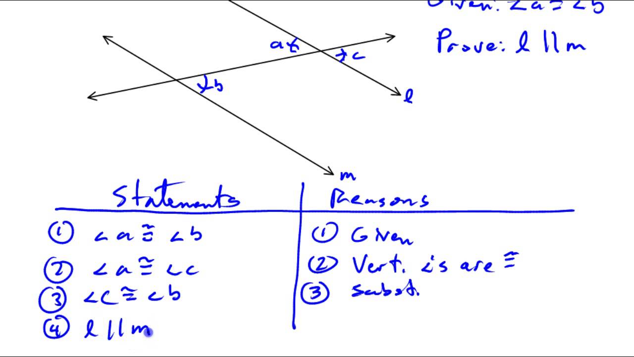 How To Prove Parallel Lines