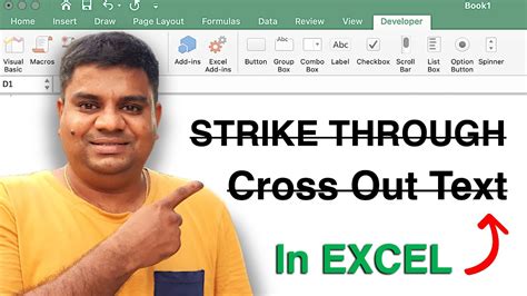 5 Ways To Strikethrough Text In Excel