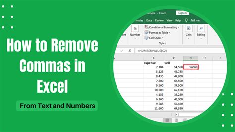 How To Remove Commas In Excel From Text And Numbers Earn And Excel