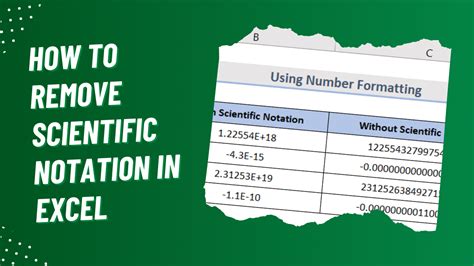 How To Remove Scientific Notation Inexcel Excel Exceltips Exceltricks Msoffice Accounting