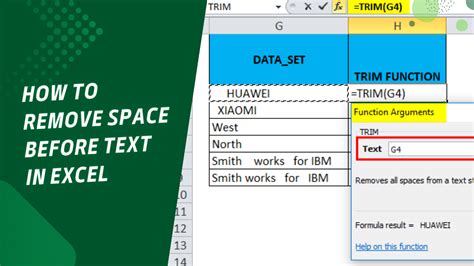 How To Remove Space Before Text In Excel A Step By Step Guide Earn And Excel