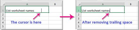 Remove Trailing Spaces In Excel