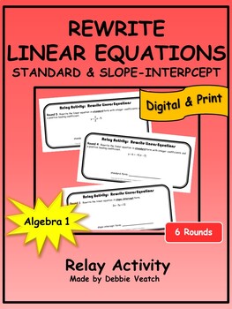 How To Rewrite Linear Equations