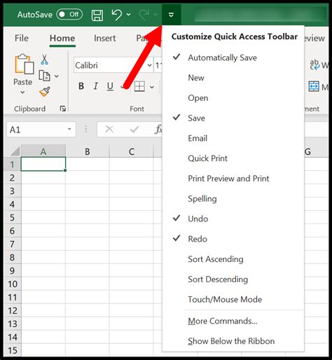 How To Show The Quick Access Toolbar In Excel All Of The Time Ms Excel Tips Youtube