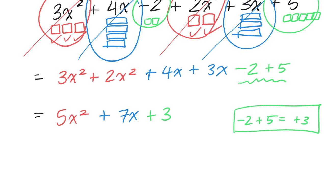 How To Simplify Polynomials Add Subtract Distributive Property And