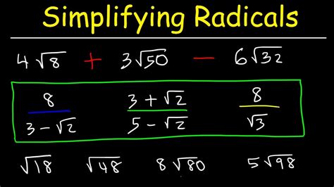 How To Simplify Radicals Expression