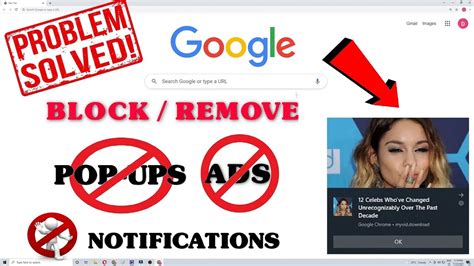 How To Stop Disable Pop Up Ads Notifications On Google Chrome Remove Block Pop Up Ads