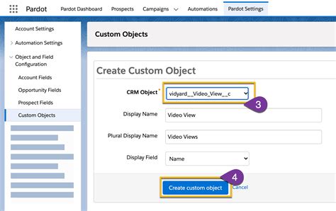 How To Sync Vidyard S Custom Object In Salesforce With Your Pardot Prospects Vidyard Support