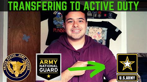 How To Transfer From Army Reserves National Guard To Active Duty Army