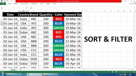 How To Use Sort And Filter With Excel Table Exceldemy